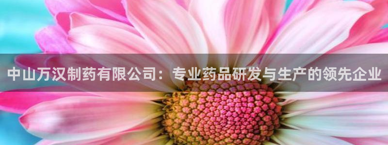 九游会老哥俱乐部社区论坛：中山万汉制药有限公司：专业药品研发与生产的领先企业