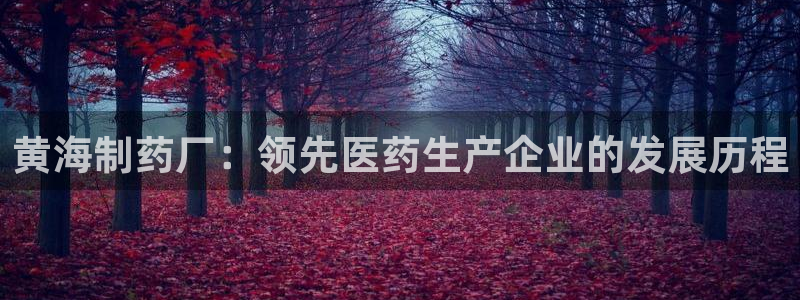 j9九游会老哥俱乐部交流区：黄海制药厂：领先医药生产企业的发展历程