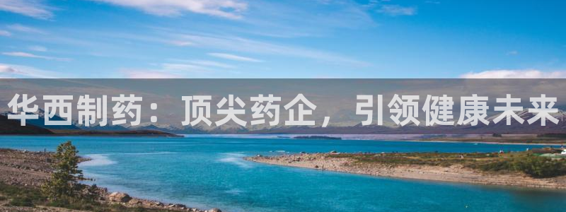 9游会老哥俱乐部：华西制药：顶尖药企，引领健康未来
