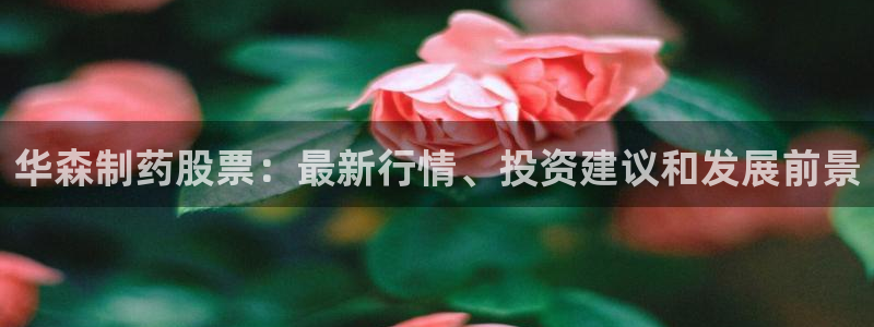 九游老哥俱乐部官网登录不了：华森制药股票：最新行情、投资建议和发展前景