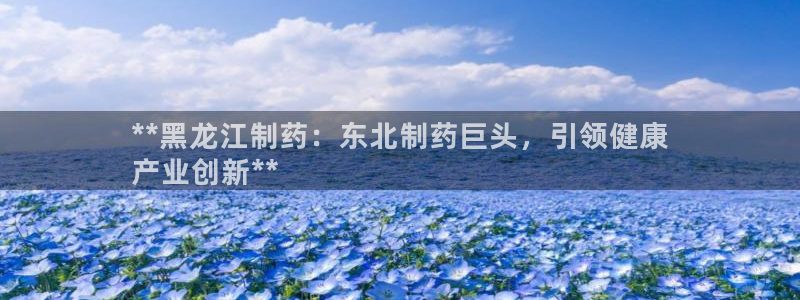 九游会老哥必备的交流社区九：**黑龙江制药：东北制药巨头，引领健康
产业创新**